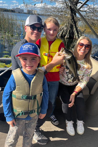 Brandon-Langley Brandon Langley fishing with his family
